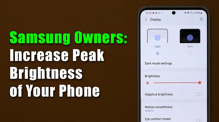 Increase Maximum Display Brightness on Any Samsung Galaxy Smartphone - Using Hidden Sensor