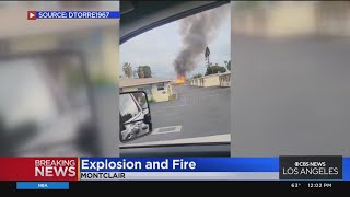 Fire sets off explosions at Montclair metal recycling yard