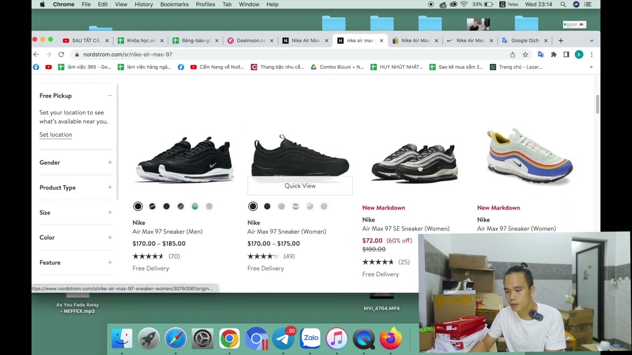 1. vào google tìm giày dép và tổng hợp các web xem trang nào giá tốt +đăng ...