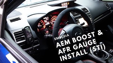AEM Boost and AFR Gauge Install (STI)