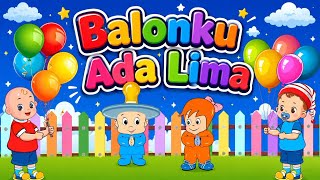 Download lagu Balonku Ada Lima 🎈 | Lagu Anak Indonesia Ceria & Animasi Lucu | Humkei Channel