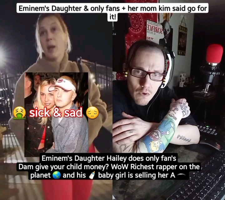 Rich Rappers daughter is doing only fans 4 money?#sad #eminem#money #
