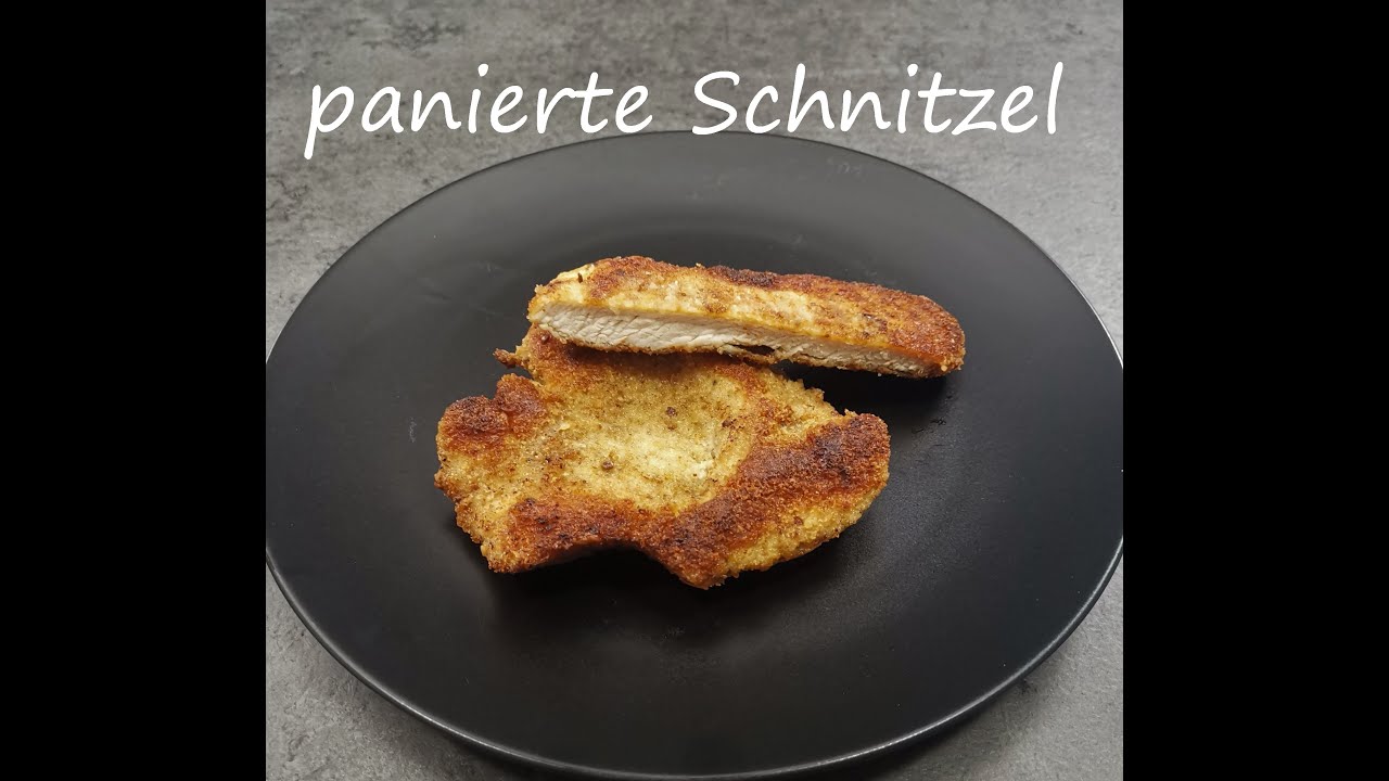 panierte Schnitzel in AMC Hot Pan Pfanne