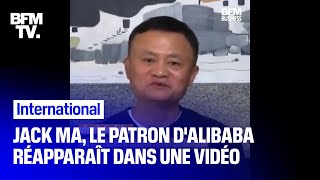 Jack Ma, patron milliardaire d'Alibaba, réapparaît dans une vidéo