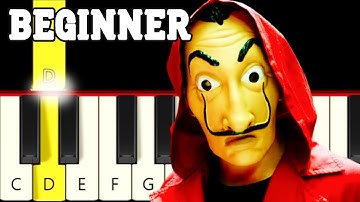 La Casa de Papel - Bella Ciao - Very Easy and Slow Piano tutorial