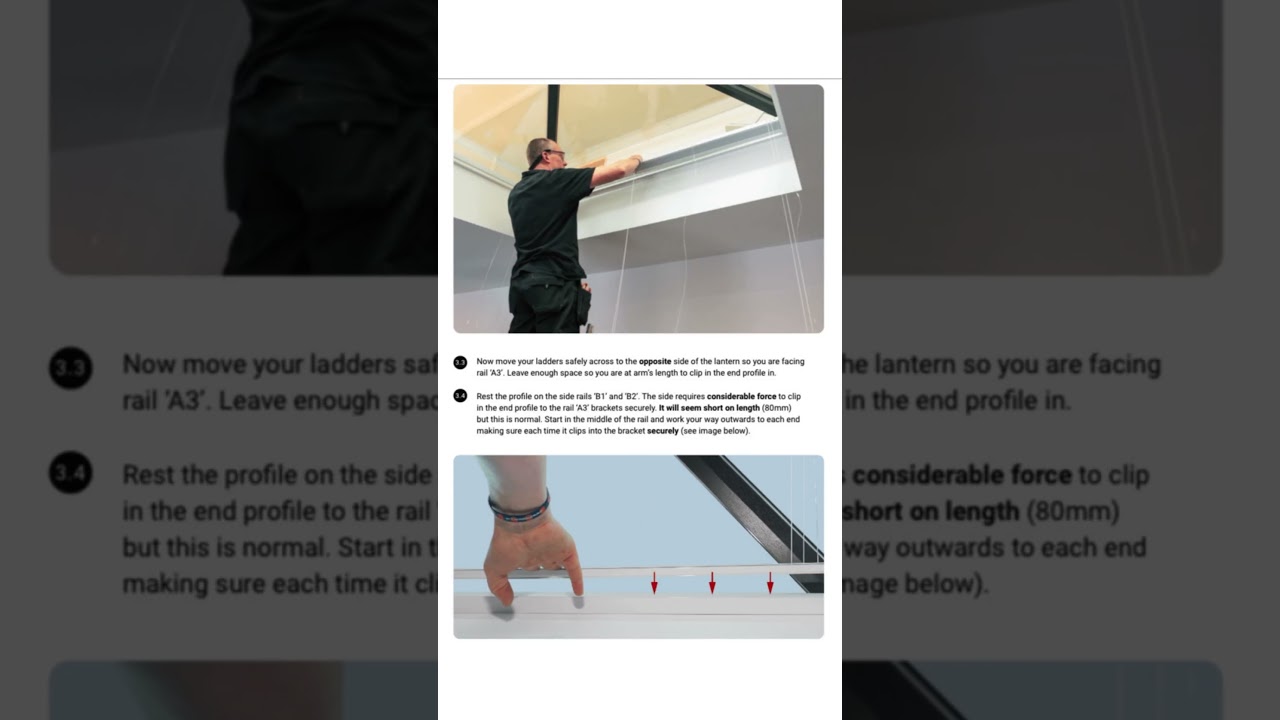 Our installation guide for roof lantern blinds&hellip;.