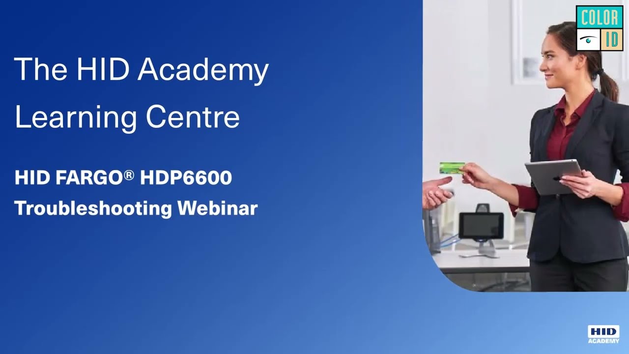 ColorID -  HDP6600 Troubleshooting Webinar
