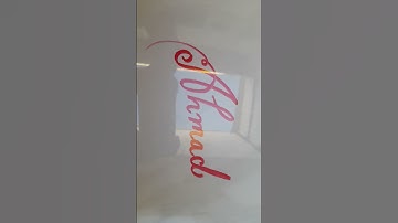 Ahmad name style handwriting calligraphy video plz subscribe to guys 🙏