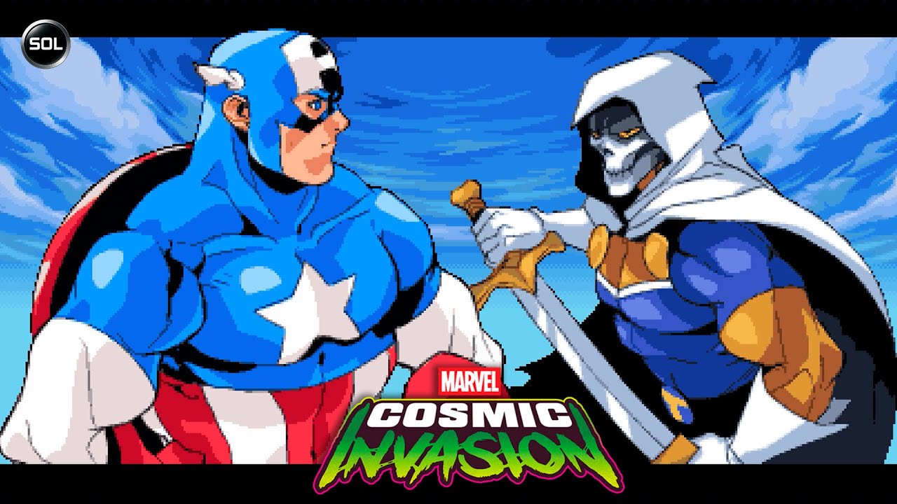 Железный Человек и Капитан Америка против Таскмастера - Космическое вторжение Marvel