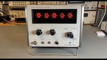 TA-0312: HP 3734A Frequency Counter Nixie 1960s Cleanup