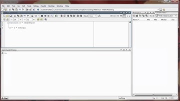 Matlab M-Files 02 - Function Files Part 1