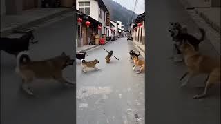monkey vs Dogs funny guarding fight video#animallife #epicfight #epicfight #beastmode