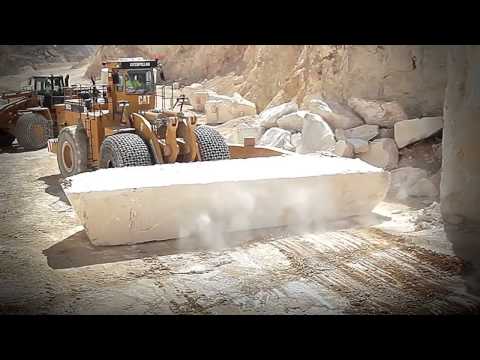 მარმარილოს მოპოვება კარიერზე ესპანეთში