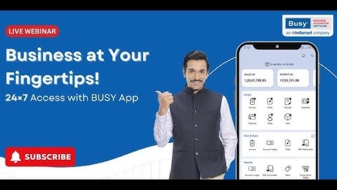 BUSY Mobile App: Access Business Data Anytime, Anywhere! 📱💼 | Must-Have App for MSMEs