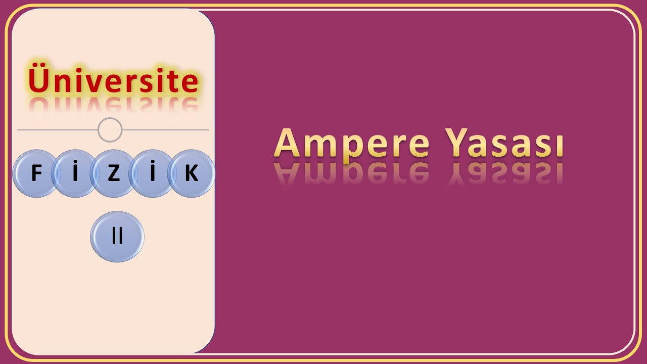 Fizik 2: Ampere Yasası - 1 - YouTube