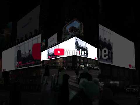 Huge thanks to @YouTubeMusic <strong>for</strong> supporting our new album ‘Unfold’ in Times <strong>Square</strong> 🎉