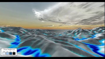 Dominica Flash Flood Simulation 3D Visualization