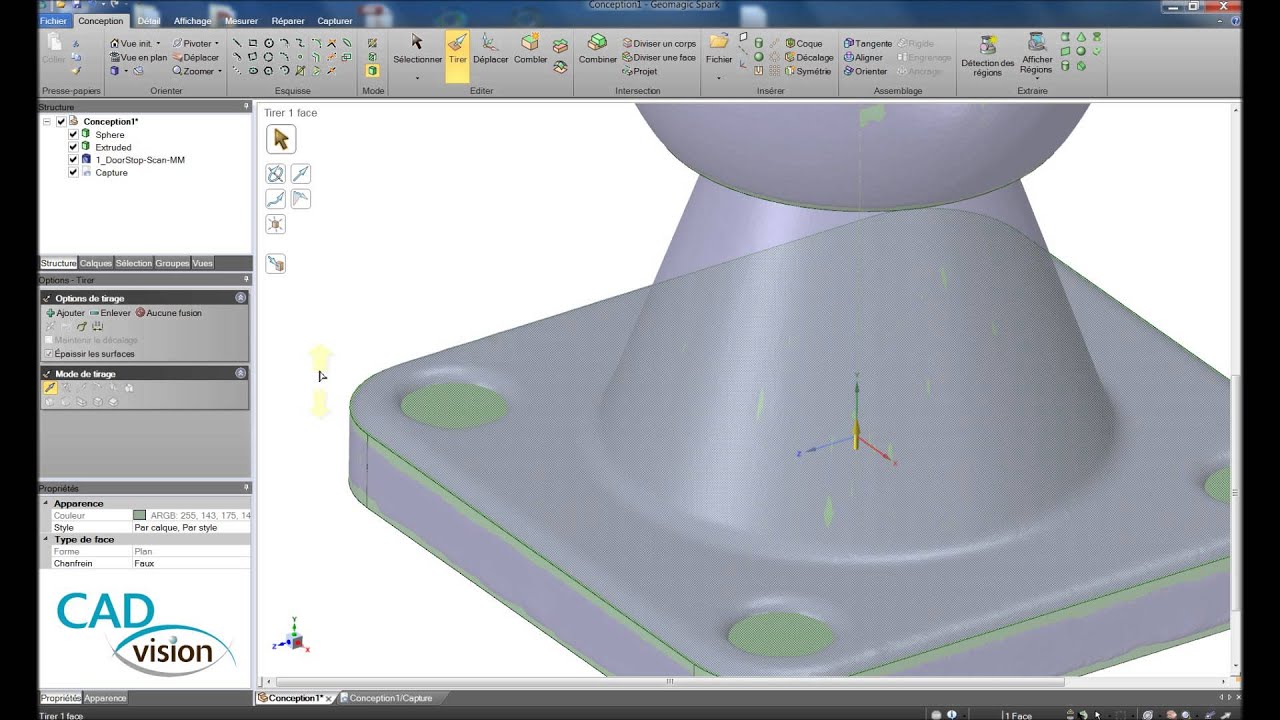 d 233 monstration geomagic spark design direct partie 1 designer direct