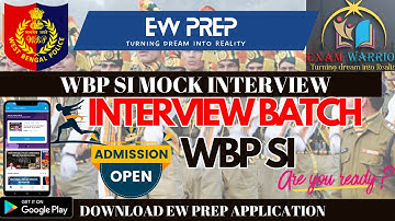 🚀👮‍♂️WBP Si interview  Preparation || WBP SI Mock Interview //Wbp si interview experience .