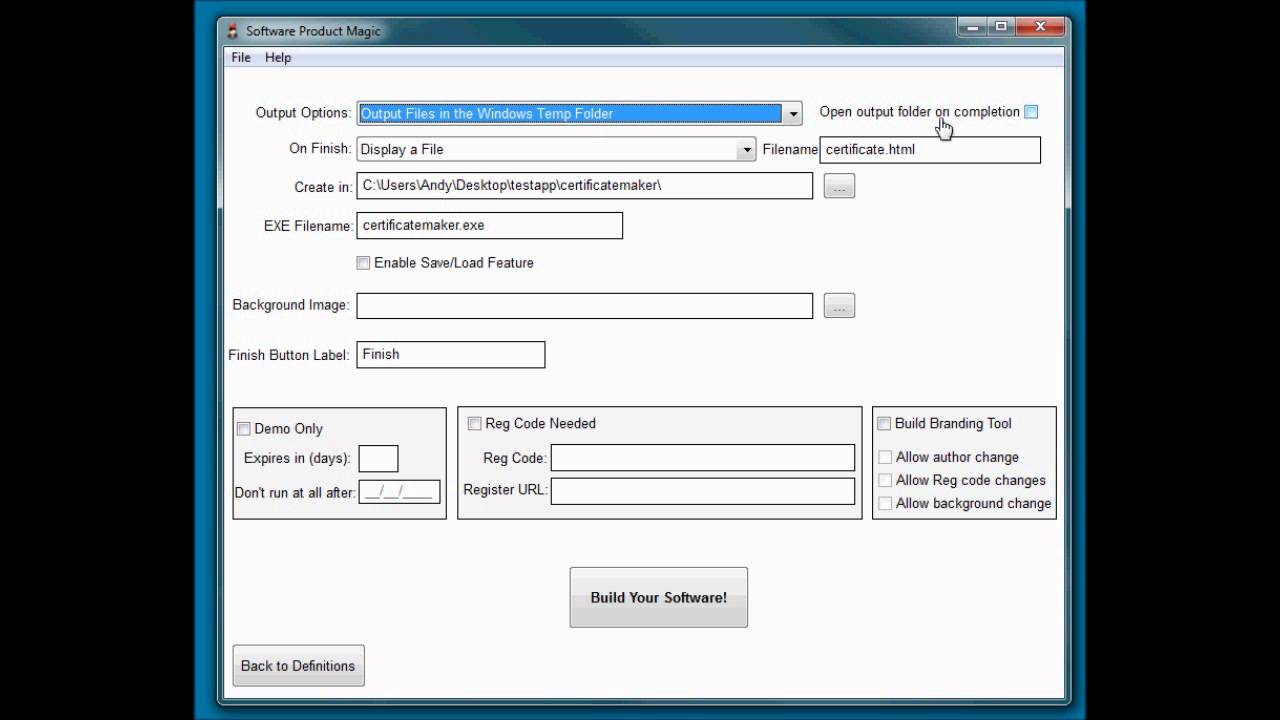 Software Product Magic - Making a really simple program quickly.