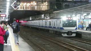 常磐線　E531系K482編成　回8725M　KY出場　水戸駅着発　2023.10.30
