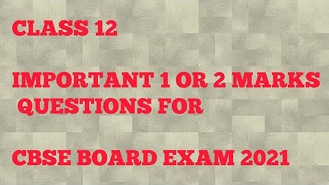 CLASS 12 II 1 OR 2 MARKS IMPORTANT QUESTION FROM MATRICES FOR CBSE EXAM 2021 (PART2)