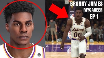 NBA 2K20 MyCAREER LeBron James Jr EPISODE 1 - CREATION + FIRST NBA GAME!