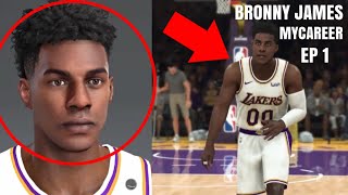 NBA 2K20 MyCAREER LeBron James Jr EPISODE 1 - CREATION   FIRST NBA GAME!