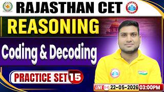 Rajasthan LDC Reasoning Class 2026 | Class 15 – Coding and Decoding | Rajasthan CET Reasoning Class
