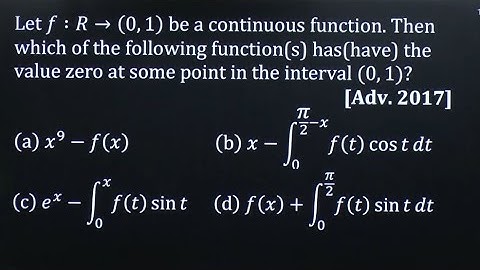 IIT JEE advanced Definite Integration PYQ 2017