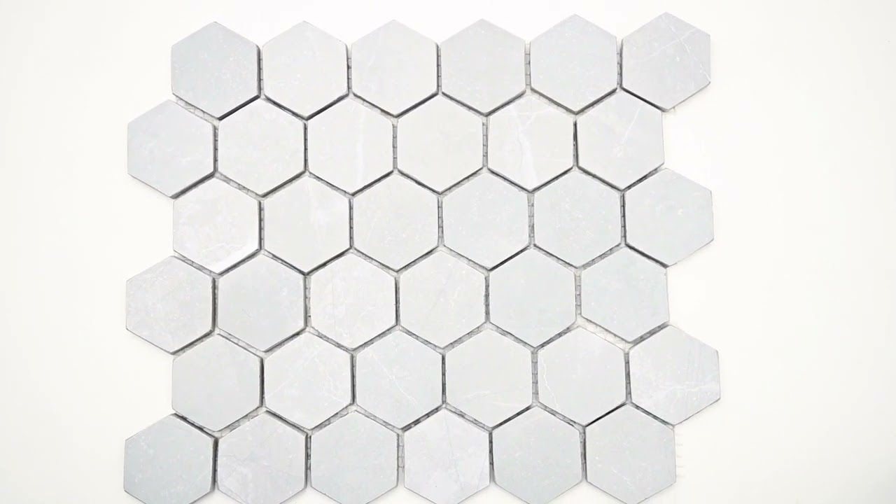Sande Grey 2X2 Hexagon Matte Porcelain Mosaic Tile