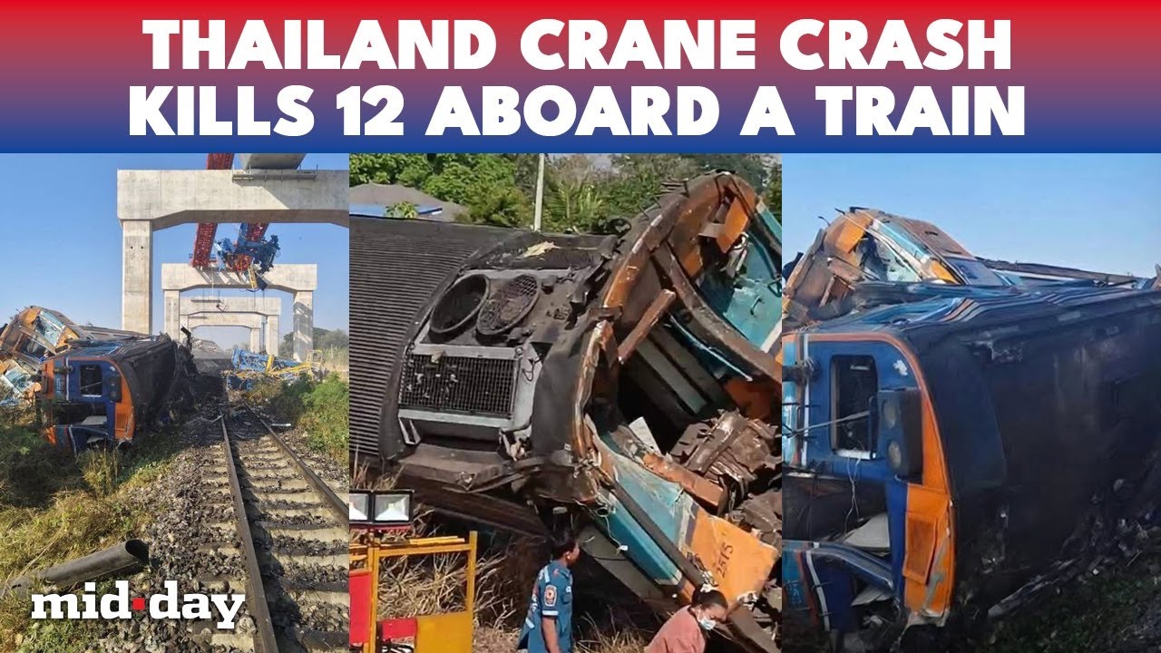 Thailand Rail HORROR: Crane CRUSHES Bangkok Train Killing Dozen
