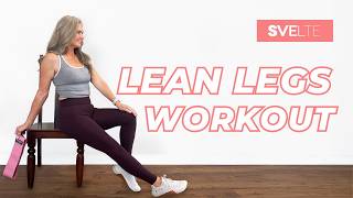 Lean Legs | Resistance Band Low Impact Workout | Joint Friendly (At Home)
