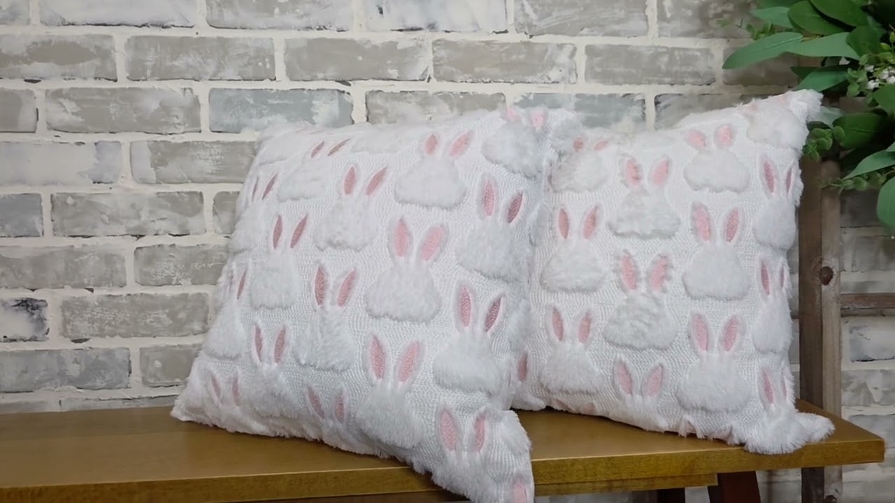 These Bunny Pillow Covers Made My Couch SO Cute 🐰 | Easter Decor Review