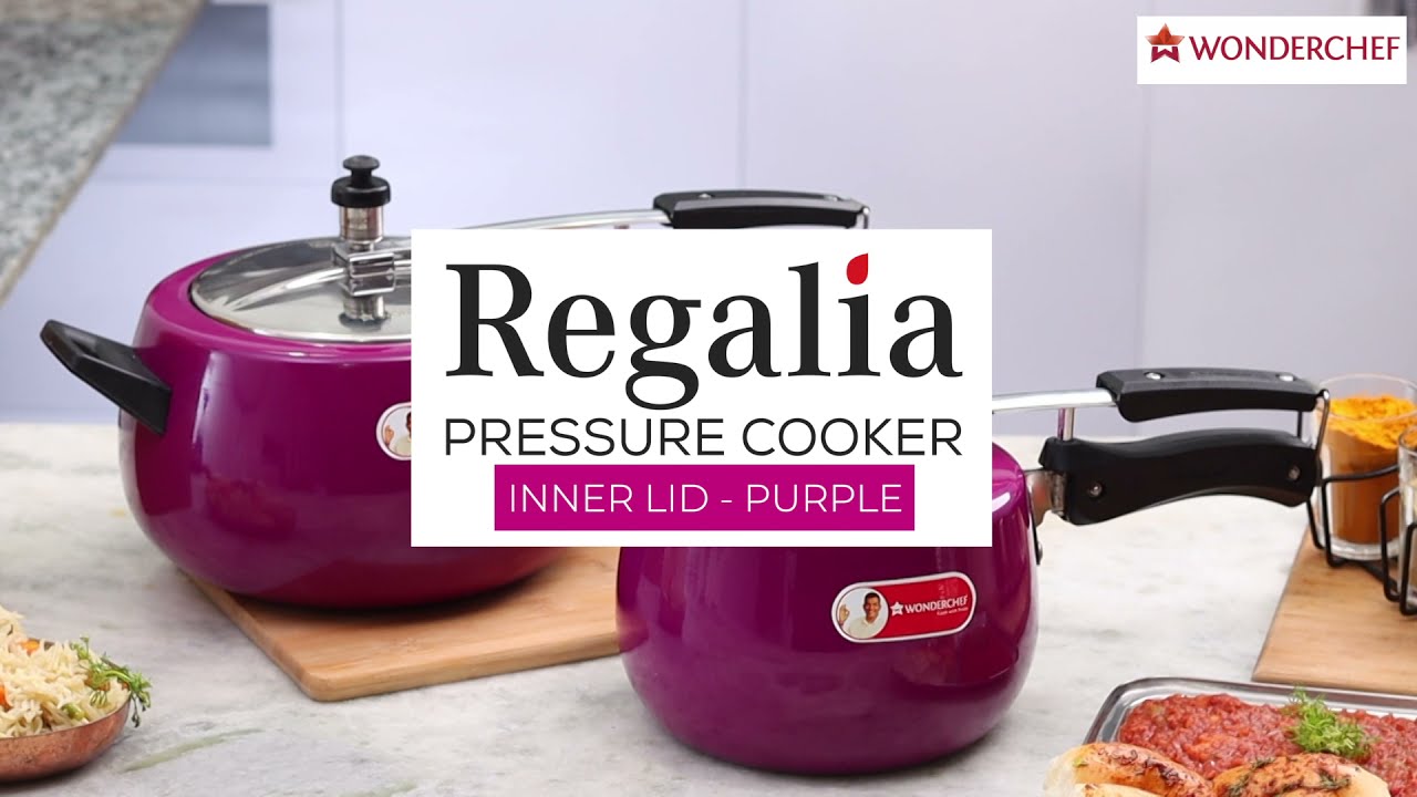 Regalia Pressure Cooker Purple 3L & 5L Wonderchef by Sanjeev Kapoor