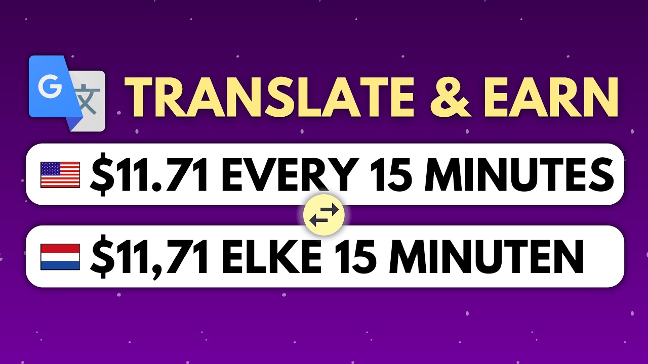 Make $10.00 + $1.71 Every 15 Minutes with Google Translate! | Online Earning in 2023