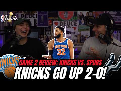 Knicks STUN Spurs Again, Take 2-0 Finals Lead! | NBA Finals Game 2 REVIEW!