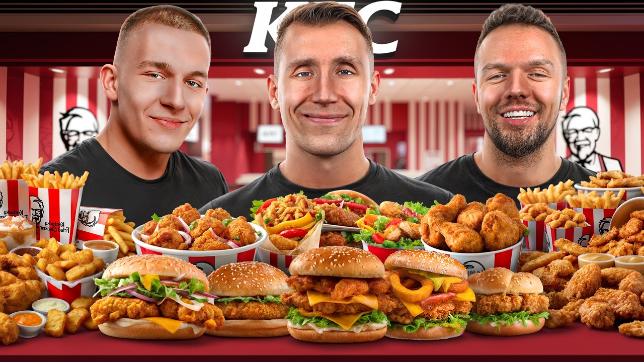 SPRÓBOWALIŚMY WSZYSTKIEGO Z KFC z WŁODAREM