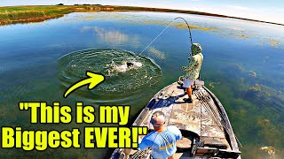Catching My BIGGEST BASS EVER on the LEAST LIKELY Bait (Unreal)