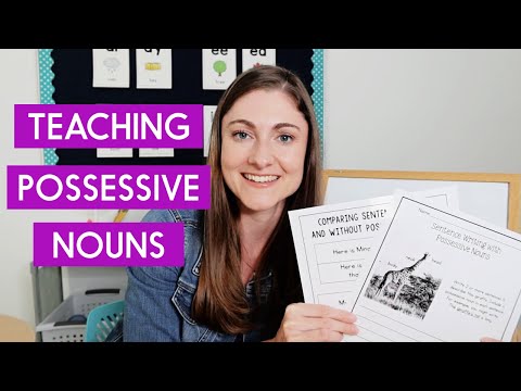 6 Activities for Teaching Possessive Nouns