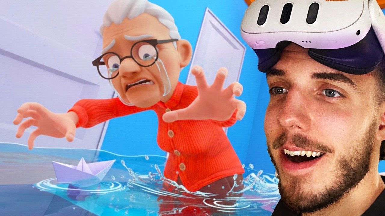 Snažím Sa VYTOPIŤ Dom GRANNY Ako Mačka🐱(Virtuálna Realita)