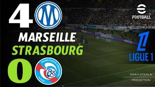 🔴 Résumé : Marseille - Strasbourg 4 - 0 I HIGHLIGHTS | Ligue 1 2026/27 – Simulation Efootball Pes21