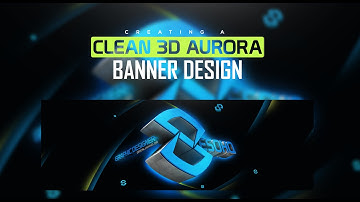 Photoshop/C4D Tutorial: Clean 3D Aurora Banner Design