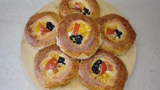 PUF GİBİ YUMUŞACIK POĞAÇA ‼️‼️ | PİZZA POĞAÇA TARİFİ #poğaçatarifleri #tarifler #food 