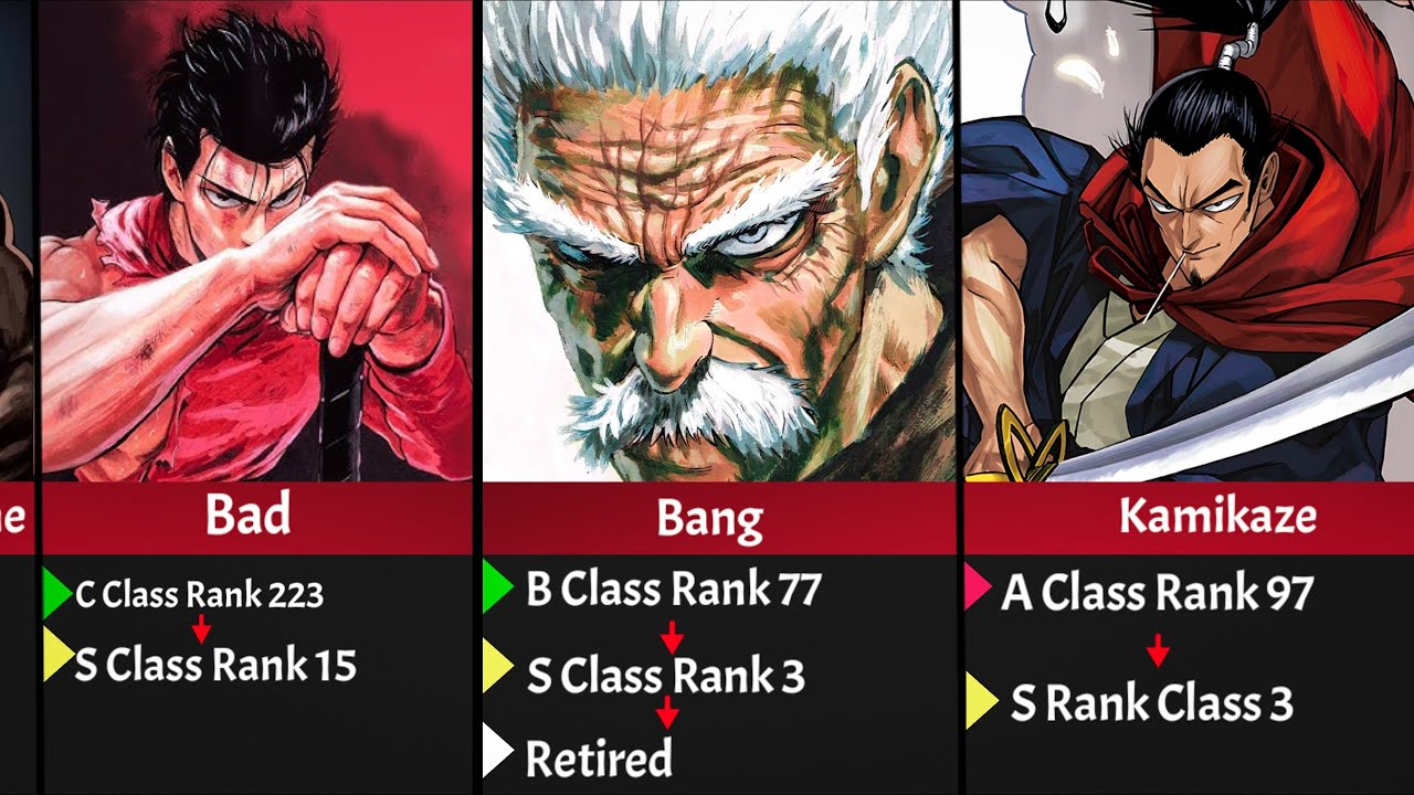 Hero Ranking Evloution In One Punch Man