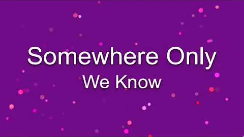 SomeWhere Only We Know By Nicole Richardson