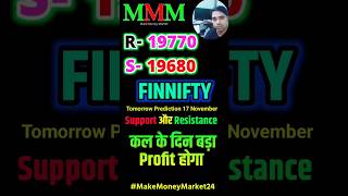 Fin nifty prediction for tomorrow 17 November