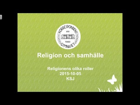 Video: Vilken är Religionens Roll I Det Moderna Samhället