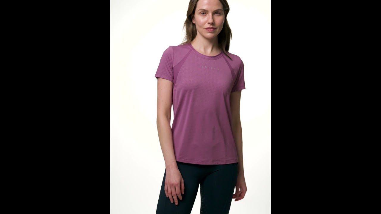 T-shirt De Sport LeMieux Couleur Thym - Homme/Femme, Neuf Avec étiquettes Pour équitation Ou Fitness