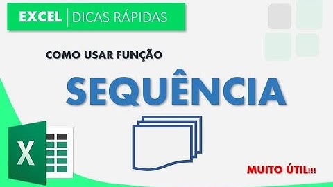 Como usar a função SEQUÊNCIA no Excel - Muito útil!